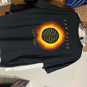 Black Y2K van halen tour tee